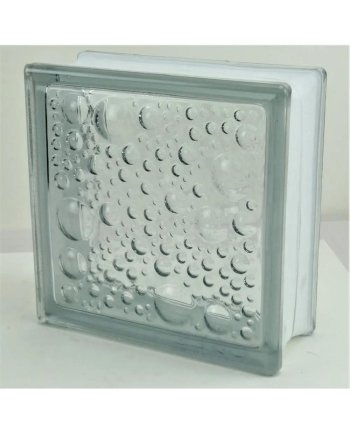 JING HUA GLASSBLOCK 19X19X8 WATER BUBBLE CLEAR