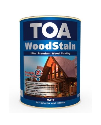 TOA WOODSTAIN MATT 9101 WALNUT 1 LITRE