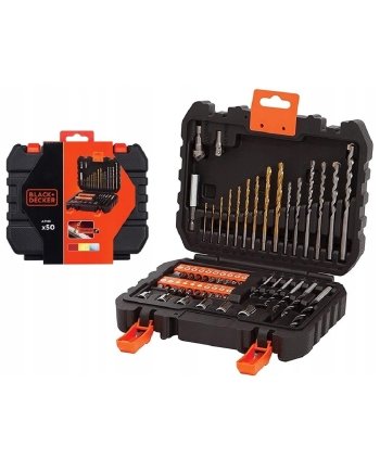 BLACK & DECKER SCREWDRIVER & DRILL BIT SET 50EA/SET A7188-XJ