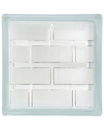 CHANG KAEW GLASS BLOCK 24X24X8CM BRICK GEM CLEAR
