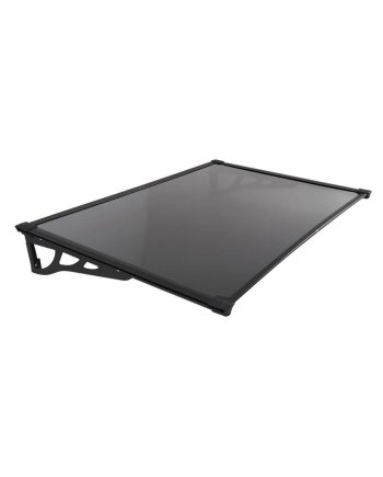 FIXED POLYCARBONATE AWNING SUNSHIELD MAX-SERIES 100X150CM 3MM LIGHT GREY [EXCLUSIVE FROM HOMEPRO THAILAND]